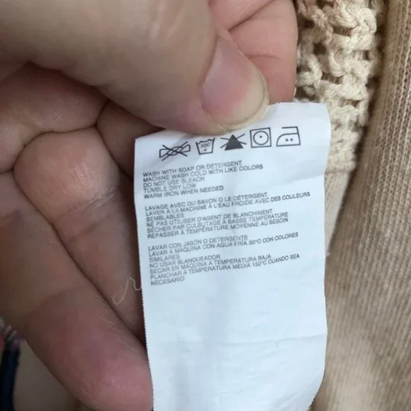 💕 Roxy boho full zip hooded sweater cream Medium - Picture 7 of 11